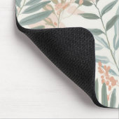 Salbei Botanical Blush Blatt Aquarellmuster Mousepad (Ecke)