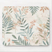 Salbei-Botanical-Blush-Blatt-Aquarellmuster Mousepad (Vorne)
