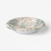 Salbei-Botanical-Blush-Blatt-Aquarellmuster Pappteller (Gewinkelt)