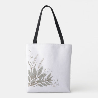 Salbei Botanical Corner-Tasche | Kräuter-Design Tasche