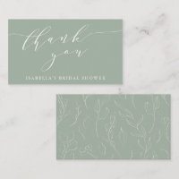 Salbei-Botanical-Script-Brautabschieds-Geschenk