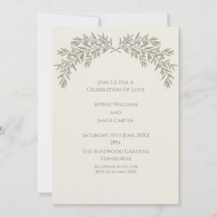 Salbei-Botanische Hochzeitseinladung Einladung