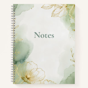 Salbei Botanische Notizen Journal Einband Notizblock
