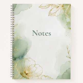 Salbei Botanische Notizen Journal Einband Notizblock