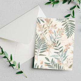Salbei Botanischer Rouge-Blatt-Aquarell-Musterkart