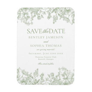 Salbei-Chinoiserie-Vintage-Blumen- Save-the-Date-K Magnet