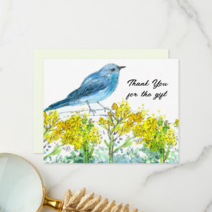 Salbei-Dankeschön-für-Geschenk Blaumeise Dankeskarte