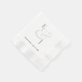 Salbei-Et-Zeichen | Benutzerdefinierter Cocktail Serviette (Ecke)