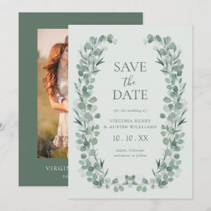 Salbei Eukalyptus Foto Save the Date
