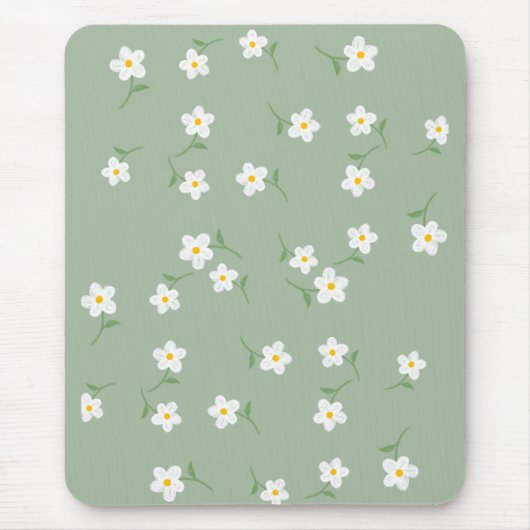 Salbei Gänseblümchen Blumenmauspad Mousepad (Vorne)