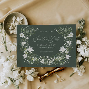 Salbei-Garten-Hochzeitstermin-Ankündigung Save The Date