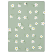Salbei-Gasteria-Blumen-Clipboard  Klemmbrett (Rückseite)