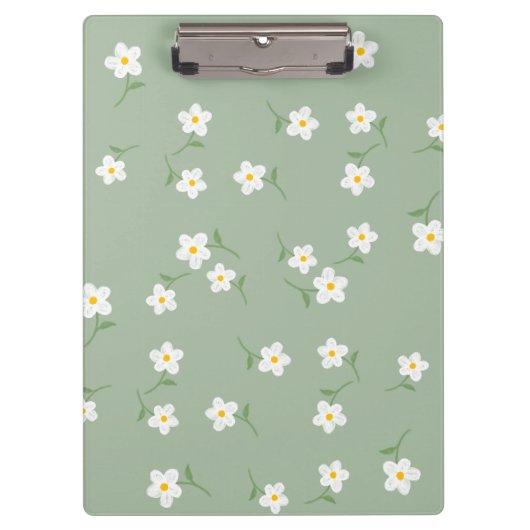 Salbei-Gasteria-Blumen-Clipboard  Klemmbrett (Vorderseite)