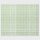 Salbei-Gingham-Baby-Shower-Geschenkpapier Geschenkpapier (Flach)