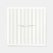 Salbei-Golfwagen Babydusche Serviette (Vorderseite)