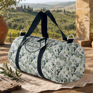 Salbei-Grün-Aquarell-Französisches-Land-Oliven-Nam Duffle Bag