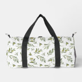 Salbei-Grün-Aquarell-Oliven Duffle Bag (Vorderseite)