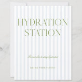 Salbei Grün & Blau Streifen Hydrationsstation Schi (Vorderseite)