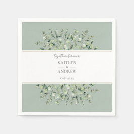 Salbei Grün Eukalyptus Für Immer Hochzeit Serviette