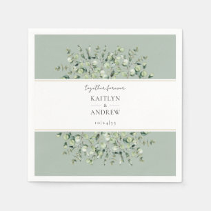 Salbei Grün Eukalyptus Für Immer Hochzeit Serviette