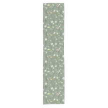 Salbei Grün Gelb Weiß Boho Wildblumen Floral