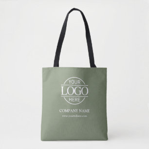 Salbei-Grün Geschäft Corporate Company Logo Promo Tasche