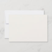Salbei Grün & Leinen QR Code Boho Minimalist RSVP Karte (Rückseite)