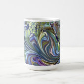 Salbei grün, lila blau kaffeetasse (Mittel)