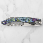 Salbei grün, lila blau kellnermesser (Rückseite)