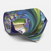 Salbei grün, lila blau krawatte (Gerollt)