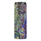 Salbei grün, lila blau thermosbecher (Rückseite)
