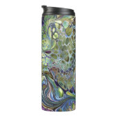 Salbei grün, lila blau thermosbecher (Nach rechts gedreht)