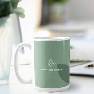 Salbei-Grün-Logo für Beratungs-Gesundheitsdienstle Kaffeetasse