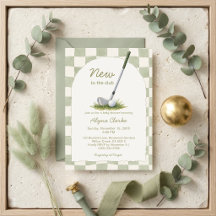 Salbei-Grün - Neu im Golfclub Baby Shower