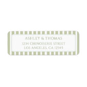 Salbei-Grün-Rücksendeadresse (Vorne)