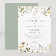 Salbei-Grün-Rustikale-Wildblumen-Hochzeitseinladun