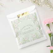 Salbei-Grün Weiße Rose Hochzeit Geschenktütchen (Versiegelt)