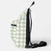 Salbei-Grüner Gingham-Trend Crossbody Bag (Rechts)