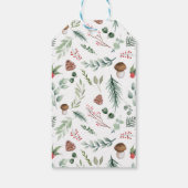 Salbei-Grünes Feiertags-Geschenk-Tag Geschenkanhänger (Rückseite)