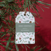 Salbei-Grünes Feiertags-Geschenk-Tag Geschenkanhänger