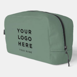 Salbei-Grünes Geschäft-Logo Name Instagram Reise Waschbeutel
