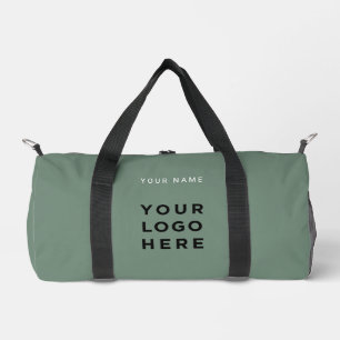 Salbei-Grünes Geschäftslogo Name Instagram Fitness Duffle Bag