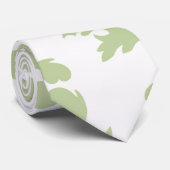 Salbei-grünes, großes Damastmuster Krawatte (Gerollt)