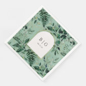 Salbei-Hochzeit des Botanischen Gartens Serviette (Ecke)