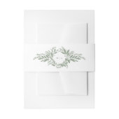 Salbei-Hochzeit Einladungsbanderole (Vorderseite Beispiel)