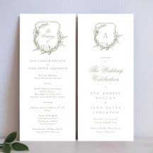 Salbei mit Monogramm Hochzeitsklassiker Wappen