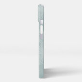 Salbei | Muster für tropische botanische Palmen-Bl iPhone Hülle (Linke Seite)