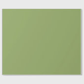 Salbei Olivgrün Uni-Farbe Geschenkpapier (Flach)