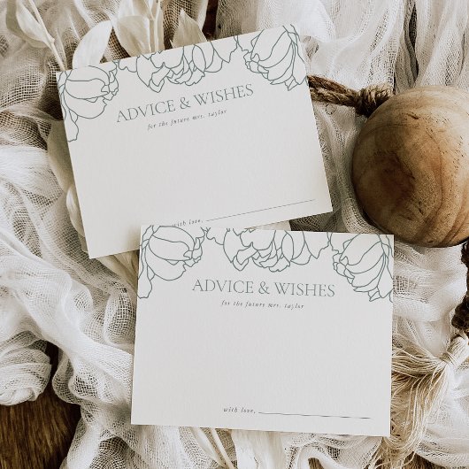 Salbei | Peony Garden Brautparty Advisor Card Postkarte