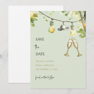 Salbei Redneck Hochzeit Cowboy Hut Terminankündigu Save The Date